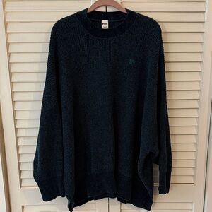 VS PINK Chenille Hunter Green Sweater